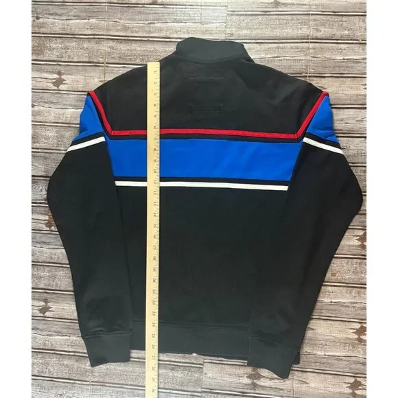 Billionaire Boys Club BBC Striped Helmet Logo Track Jacket Size M color black
